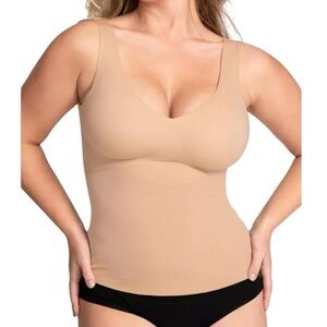 Honeylove LiftWear Tank Sand size 3X Shape Wear Shapewear Nude